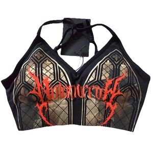 Civil Regime No Tomorrow Sacrafice Kelly Seamless Sports Bra Womens Medium Black